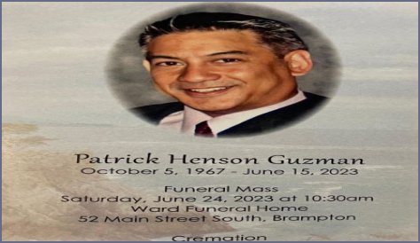 Patrick Guzman Death: Obituary, Cause Of Death, Funeral